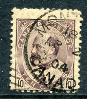 Canada 1903 King Edward VII - 10c Brown-lilac Used (SG 182) - Used Stamps