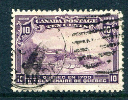 Canada 1908 Quebec Tercentenary - 10c Qubec In 1700 Used (SG 193) - Used Stamps