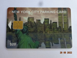 CARTE A PUCE PARKING SMARTCARD SMART CARD TARJETTA CARTE STATIONNEMENT ETATS-UNIS NEW-YORK CITY 20 $ - [2] Chip Cards