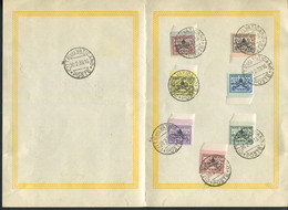 VATICAN - N°85A à 85G SUR FEUILLET SOUVENIR FDC DU 20/2/1939 - TB - Covers & Documents