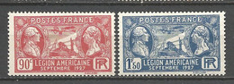 LEGION AMERICAINE N° 244 Et 245 NEUF**  SANS CHARNIERE  / MNH - ....-1929