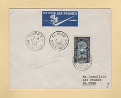 1ere Liaison Alger El Oued - 17-1-1955 - Airmail