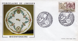 Bicentenaire De La Porcelaine De LIMOGES 24-VI-1978 - Cachets Commémoratifs