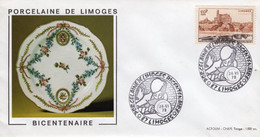 Bicentenaire De La Porcelaine De LIMOGES 24-VI-1978 - Cachets Commémoratifs