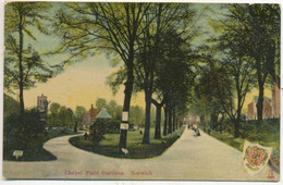 Chapel Field Gardens, Norwich, 1909 Postcard - Norwich