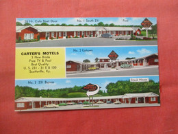 Carters Motels.  Scottsville  - Kentucky     Ref 5732 - Sonstige & Ohne Zuordnung