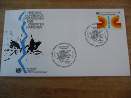 (6) UNITED NATIONS -ONU - NAZIONI UNITE - NATIONS UNIES * FDC 1980 * FRIEDENS SICHERUNGS DER VEREINTEN NATIONEN - Briefe U. Dokumente