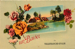 Villefranche D'albi * D'albigeois * Souvenir Et Un Baiser De La Commune - Villefranche D'Albigeois