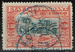 Congo Belge - 1894 - Y&T N° 27, Oblitéré Matadi. Petit Aminci (voir Verso) - 1884-1894