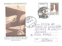 Romania:Airplane, Aviator Adrian Adamiu, 1999 - Covers & Documents