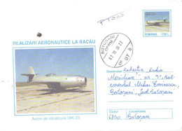 Romania:Airplane IAK-23, 2000 - Cartas & Documentos