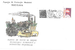 Romania:Tractor, 5.june Special Cancellation, 1994 - Covers & Documents
