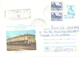 Romania:Pascani Railway Station, 1994 - Covers & Documents