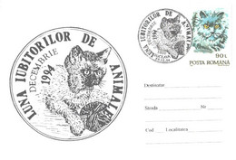 Romania:Cat Special Cancellation, 1994 - Covers & Documents