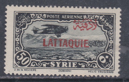 Lattaquié P.A. N° 10 X Timbres Aériens De Syrie Surchargés, Partie De Série : 50 Pi Noir Et Gris Trace De Char. Sinon TB - Ungebraucht