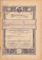 BOOKS, GERMAN, MAGAZINES, HOBBIES, ILLUSTRATED STAMPS JOURNAL, 4 SHEETS, LEIPZIG, XXI YEAR, NR 6, 1894, GERMANY - Hobby & Sammeln