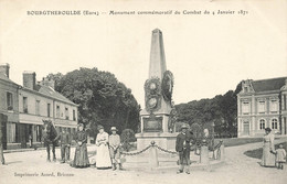 27 - EURE - BOURTHEROULDE - Monument Commémoratif Du Combat 4 Janvier 1871 - Animation - Superbe - 10709 - Bourgtheroulde