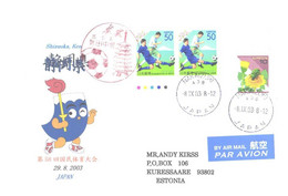 Japan:Shizuoka, Ken Special Cancellation 2003 - Lettres & Documents