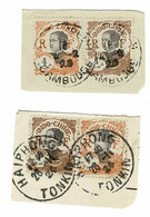 INDOCHINE Timbres De 1922/1923 Sur Fragments - Oblitérés