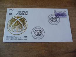 (6) UNITED NATIONS -ONU - NAZIONI UNITE - NATIONS UNIES *  FDC 1985  * IAO Turiner Zentrum - Briefe U. Dokumente