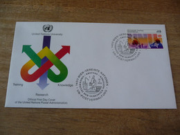 (6) UNITED NATIONS -ONU - NAZIONI UNITE - NATIONS UNIES *  FDC 1985  * United Nations  Universitaet - Lettres & Documents