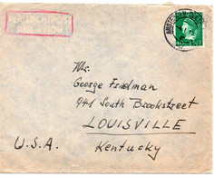 61036 - Niederlande - 1947 - 40c Wilhelmina EF A LpBf AMSTERDAM -> Louisville, KY (USA) - Cartas & Documentos