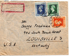 61052 - Niederland - 1946 - 30c Wilhelmina Grossformat MiF A LpBf BERKHOOF -> Louisville, KY (USA) - Cartas & Documentos