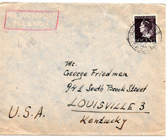 61061 - Niederlande - 1947 - 60c Wilhelmina EF A LpBf AMSTERDAM -> Louisville, KY (USA) - Cartas & Documentos