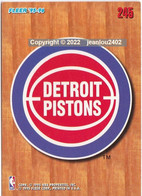 CARTE NBA 245 - DETROIT PISTONS  - 95/96 - 1990-1999