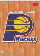 CARTE NBA 248 - PACERS  - 95/96 - 1990-1999