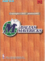 CARTE NBA 243 - DALL'AS MAVERIKS  - 95/96 - 1990-1999