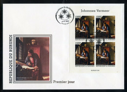 Burundi 2022, Art, Vermeer III, 4val In BF In FDC - Unused Stamps