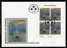 Burundi 2022, Art, Monet II, BF In FDC - Nuovi