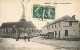 27 - EURE - HARCOURT - église Et Mairie - Superbe Animation - 108932 - Harcourt