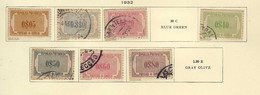 Portugal  (1932-33)  - Timbres-Taxe  - Obliteres - Oblitérés