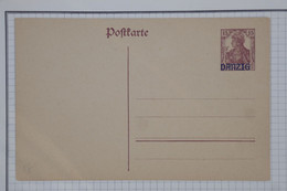 F30  GERMANY DANZIG  BELLE CARTE ENTIER  1920 NON VOYAGEE +NEUVE - Postal  Stationery