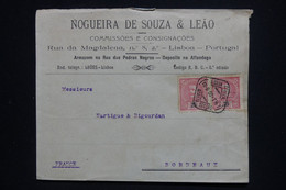 PORTUGAL - Enveloppe Commerciale De Lisbonne Pour La France En 1908 - L 130564 - Storia Postale