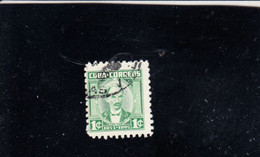CUBA  1953 - Yvert   402° - Serie Corrente -.- - Usados