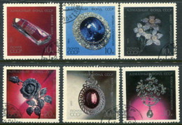 SOVIET UNION 1971 Diamond Jewellery  Used.  Michel 3950-55 - Used Stamps