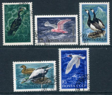SOVIET UNION 1972 Sea Birds Used.  Michel 3974-78 - Oblitérés