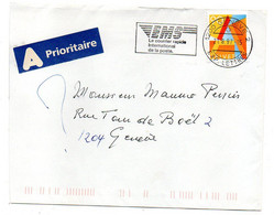 Suisse --1997--Lettre De GENEVE Pour Geneve ..timbre Seul Sur Lettre...Courrier EMS.....à Saisir - Lettres & Documents