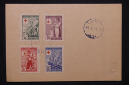 FINLANDE - Série Croix Rouge ( 4 Valeurs ) Sur Enveloppe En 1946  - L 130690 - Lettres & Documents