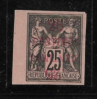 MAROC N°5cb - Non Dentelé/Double Surcharge Dont 1 Renversée - Bord De Feuille - Neuf(*) - SUP - Unused Stamps