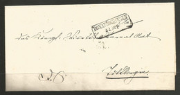 GERMANY/ BADEN. 1854. RE-USED ENTIRE. DONAUOSCHINGEN BOXED POSTMARK – TUTTLINGE ON REVERSE. - Storia Postale