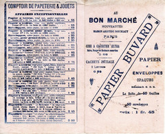 Papier Buvard - Au Bon Marché - Années 1900 - Enveloppes Cire à Cacheter Cachets - I