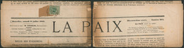 émission 1869 - N°26 Sur Journal Replié "La Paix" (Bruxelles, Samedi  17 Juillet 1880) / Revue Des évènements - 1869-1888 Lying Lion