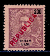 ! ! Inhambane - 1917 D. Carlos Local Republica 200 R - Af. 98 - No Gum - Inhambane