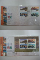 China Hong Kong 2002 Rocks Stamps & S/S First Day Cover FDC - FDC