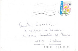 2009 FIORI LETTERA X ITALIA - Cartas & Documentos