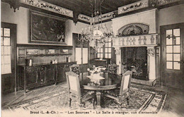 DROUE "LES SOURCES" LA SALLE A MANGER VUE D'ENSEMBLE 1928 TBE - Droue